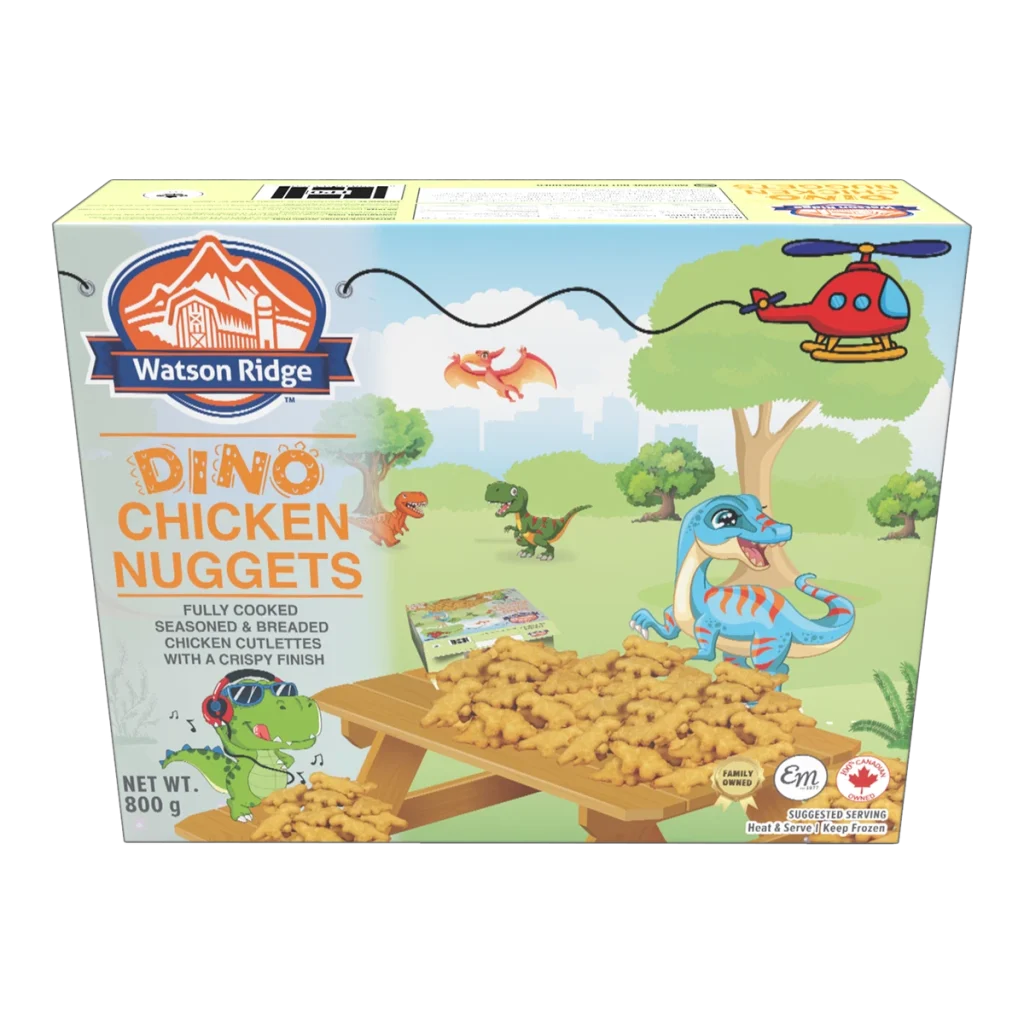 Watson Ridge Dino Chicken Nuggets product package, SKU 93350