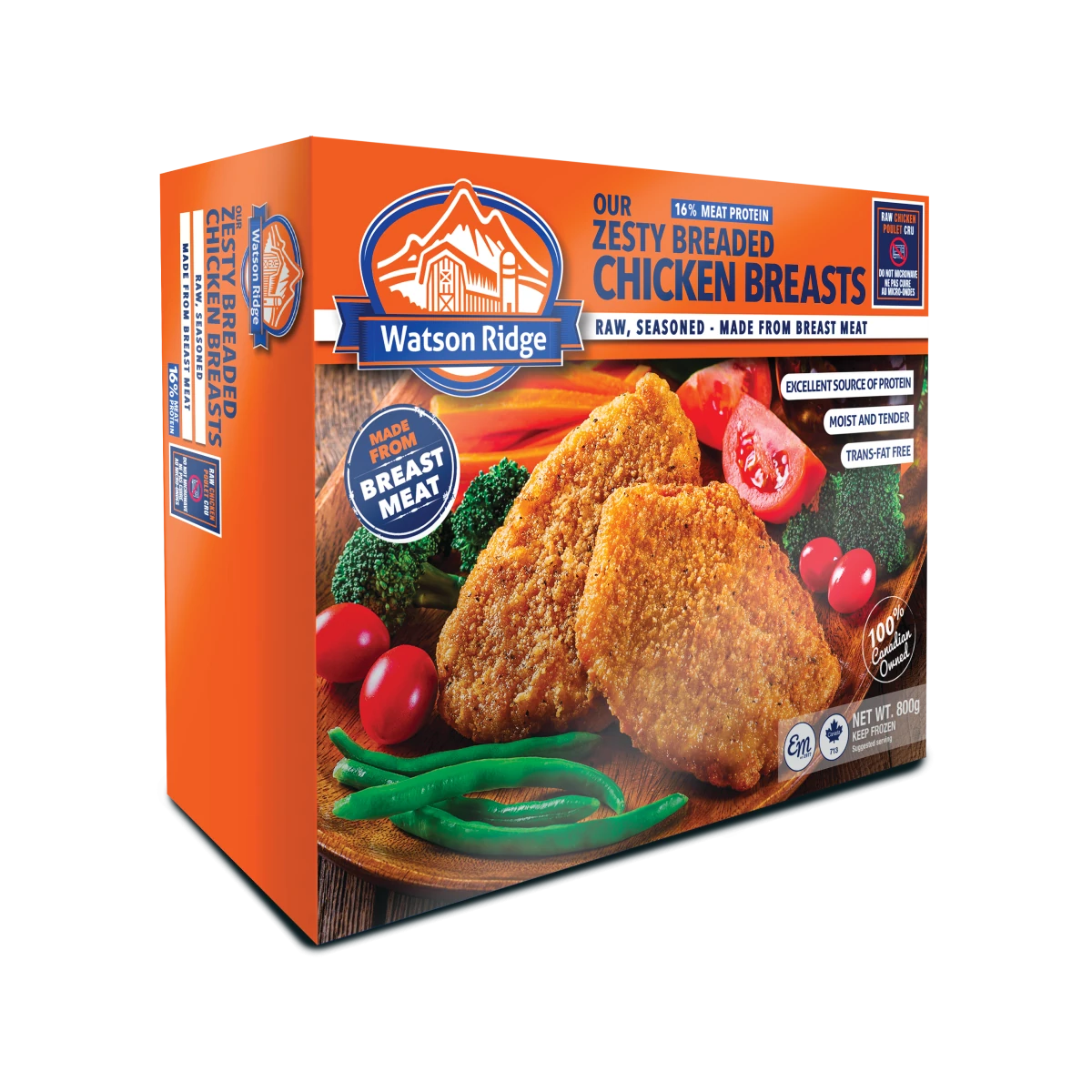 Watson Ridge Zesty Breaded Chicken Breasts, SKU 93444