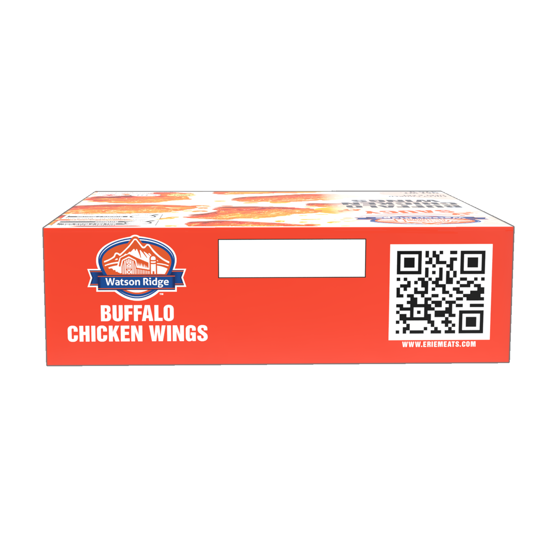 Watson Ridge Saucy Buffalo Chicken Wings package back label with nutrition, ingredients and preparation information