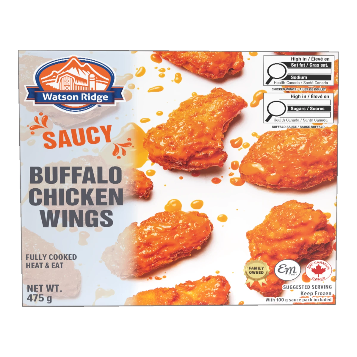Watson Ridge Saucy Buffalo Chicken Wings, SKU 93523