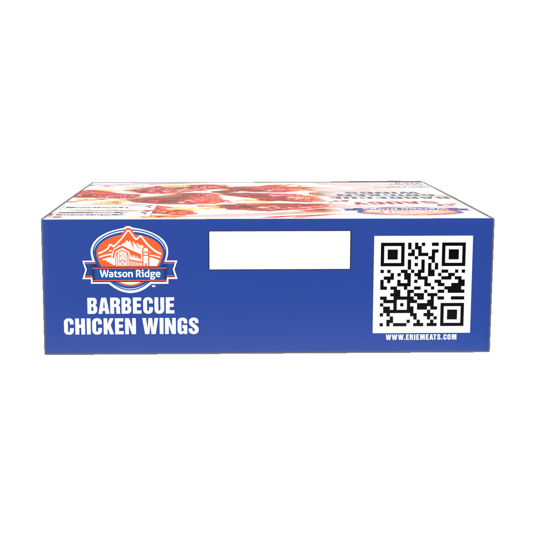 Watson Ridge Saucy Barbecue Chicken Wings package back label with nutrition, ingredients and preparation information