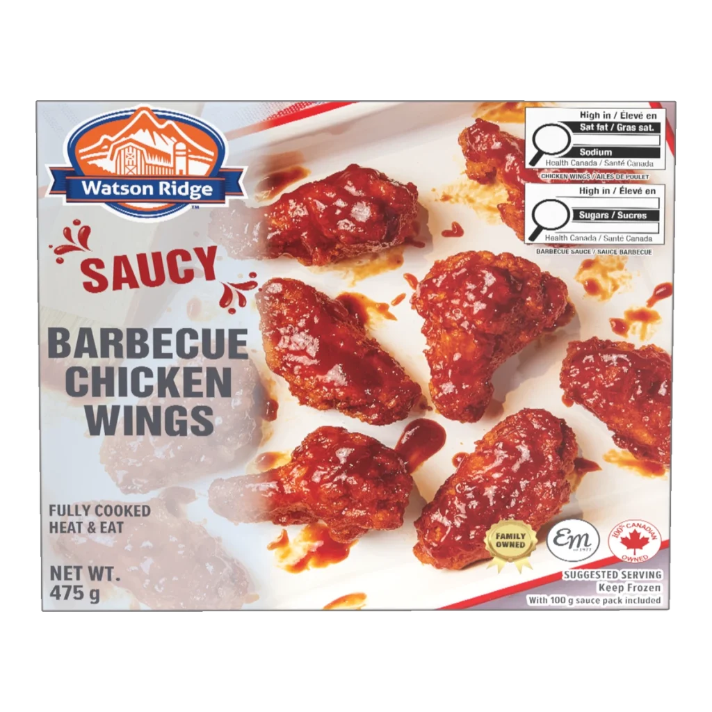 Saucy Barbecue Chicken Wings package