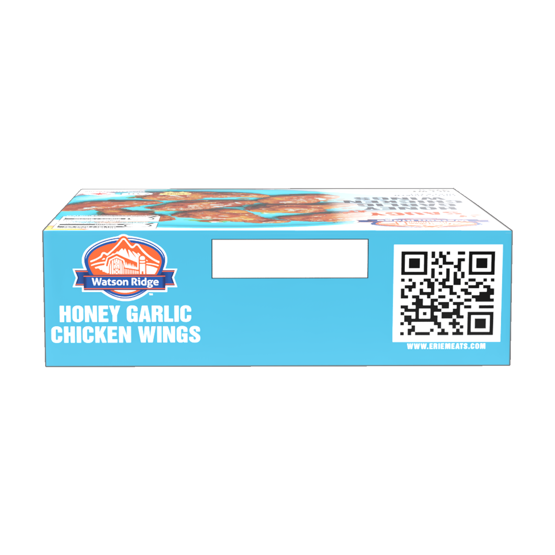 Watson Ridge Saucy Honey Garlic Chicken Wings package back label with nutrition, ingredients and preparation information