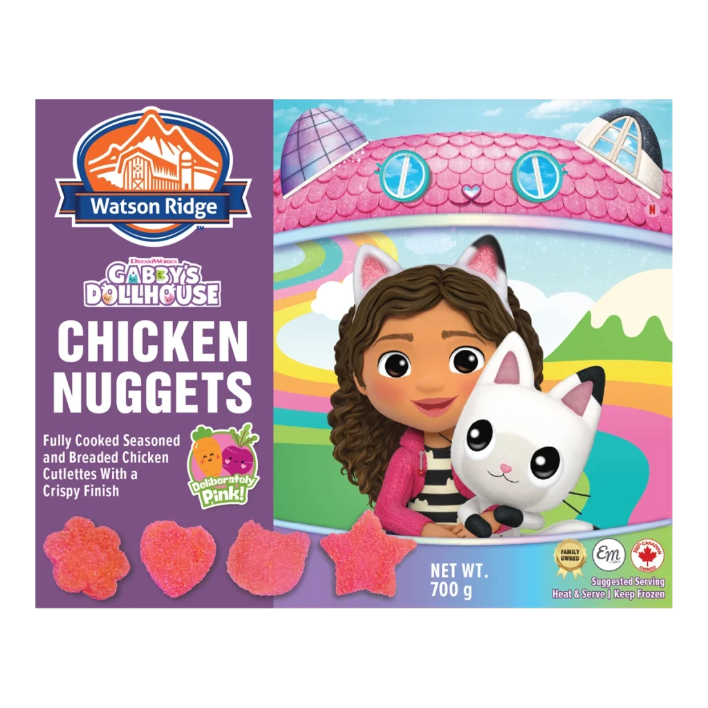 Gabby's Dollhouse Chicken Nuggets package