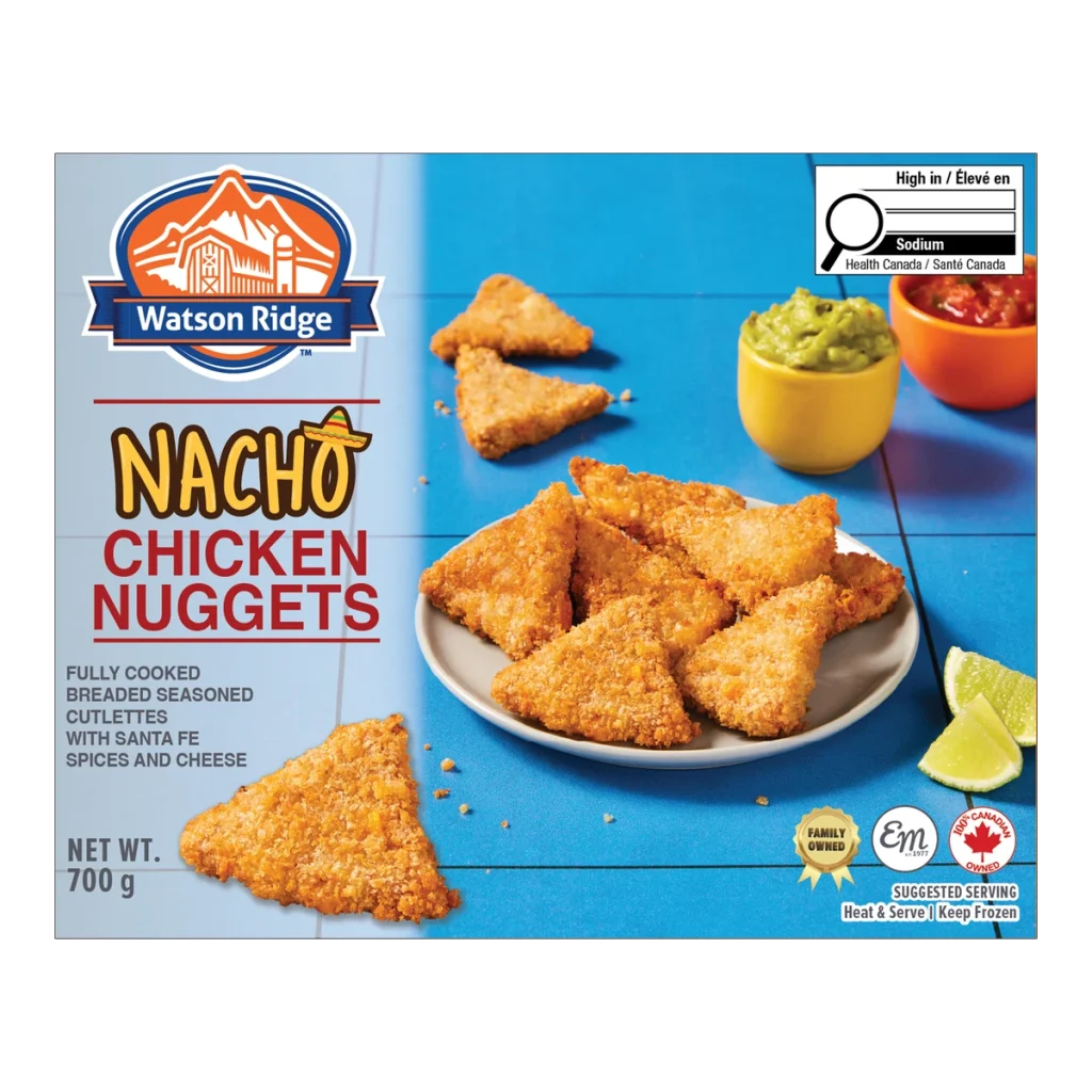 Santa Fe Nacho Chicken Nuggets package