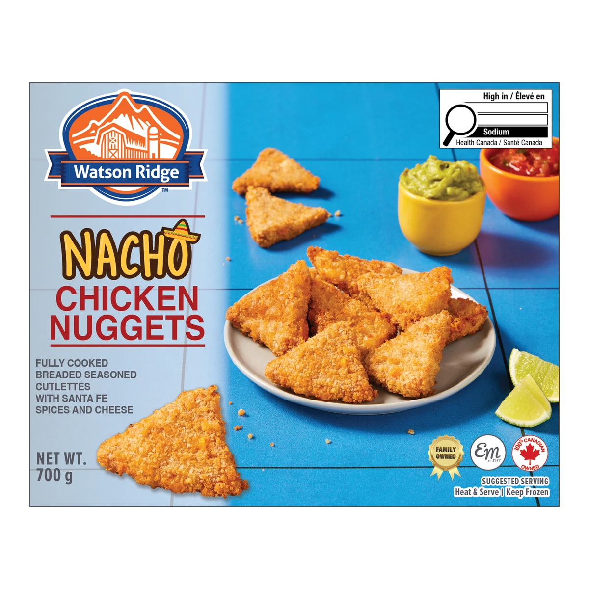 Watson Ridge Santa Fe Nacho Chicken Nuggets, SKU 93676