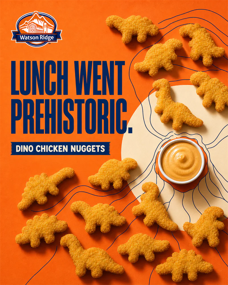 Watson Ridge social post: Lunch Went Prehistoric.